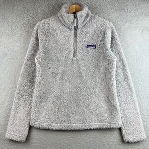 Patagonia Los Gatos 1/4 Zip Fleece Pullover Light Grey Womens Small